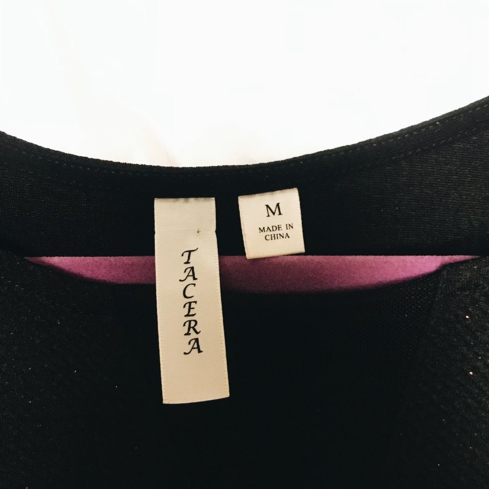 Black Maxi Dress with Sparkles - Picture 4 of 9